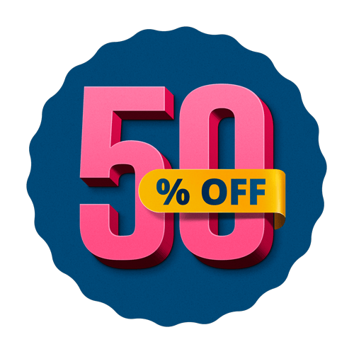 50% off on our Live Chat